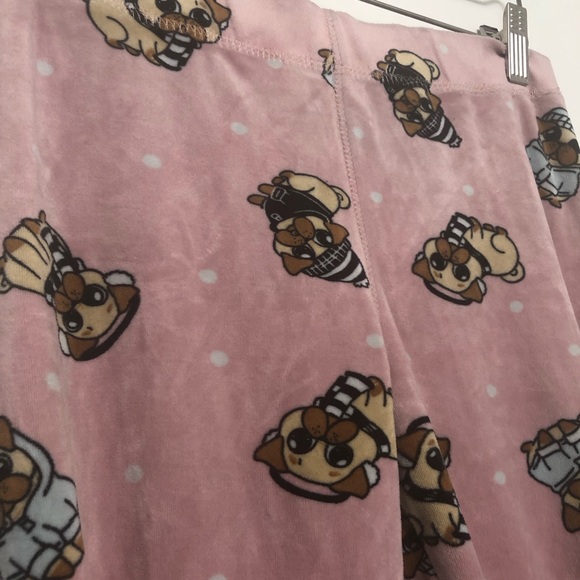 Pink pug pajama pants, size: S - Picture 3 of 9